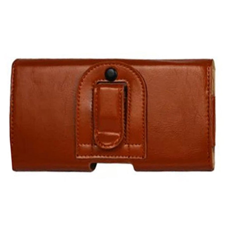 Crazy Horse Texture Horizontal Style Leather Waist Bag for iPhone 6 & 6S & 5 & 5S / Galaxy S5 & S4 & S3