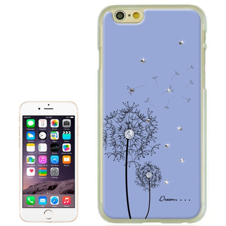 Dandelion Pattern Diamond-encrusted Hard Case for iPhone 6 & 6S