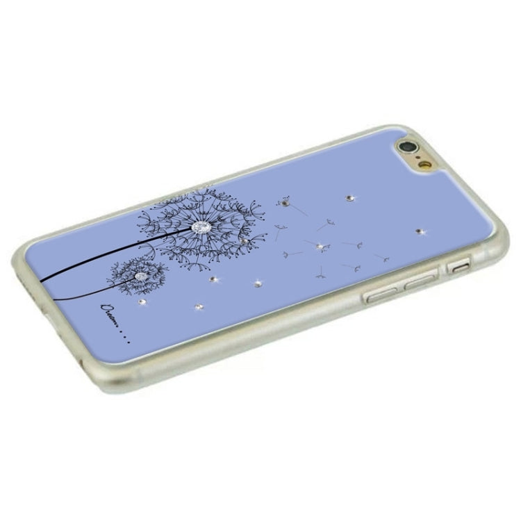 Dandelion Pattern Diamond-encrusted Hard Case for iPhone 6 & 6S