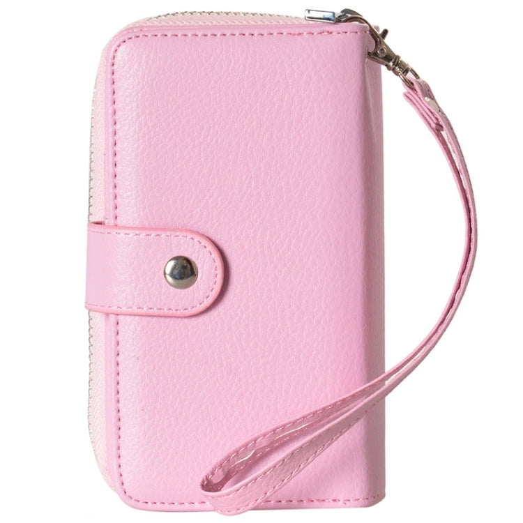 2 in 1 Separable Zipper Wallet Leather Case with Lanyard for iPhone 6