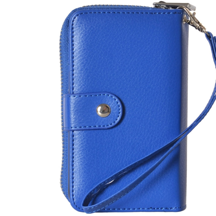 2 in 1 Separable Zipper Wallet Leather Case with Lanyard for iPhone 6