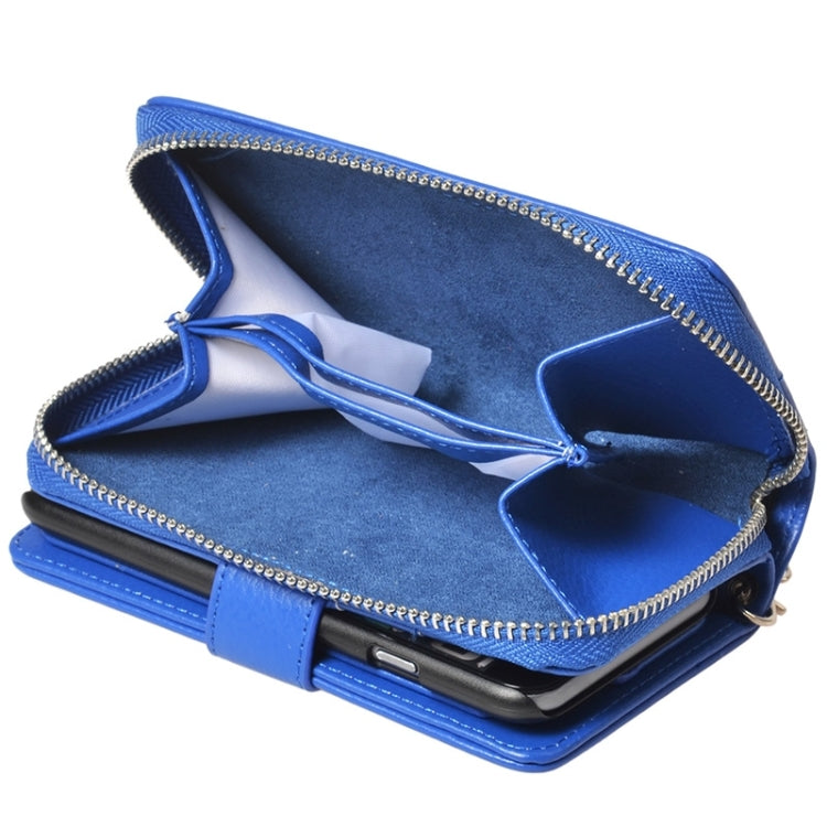 2 in 1 Separable Zipper Wallet Leather Case with Lanyard for iPhone 6