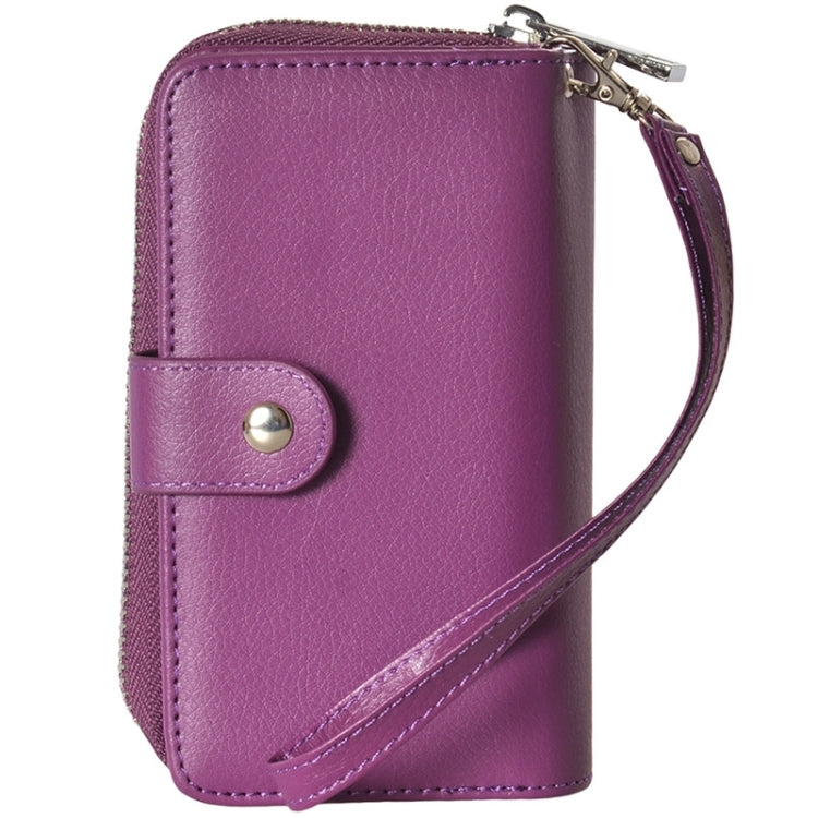 2 in 1 Separable Zipper Wallet Leather Case with Lanyard for iPhone 6