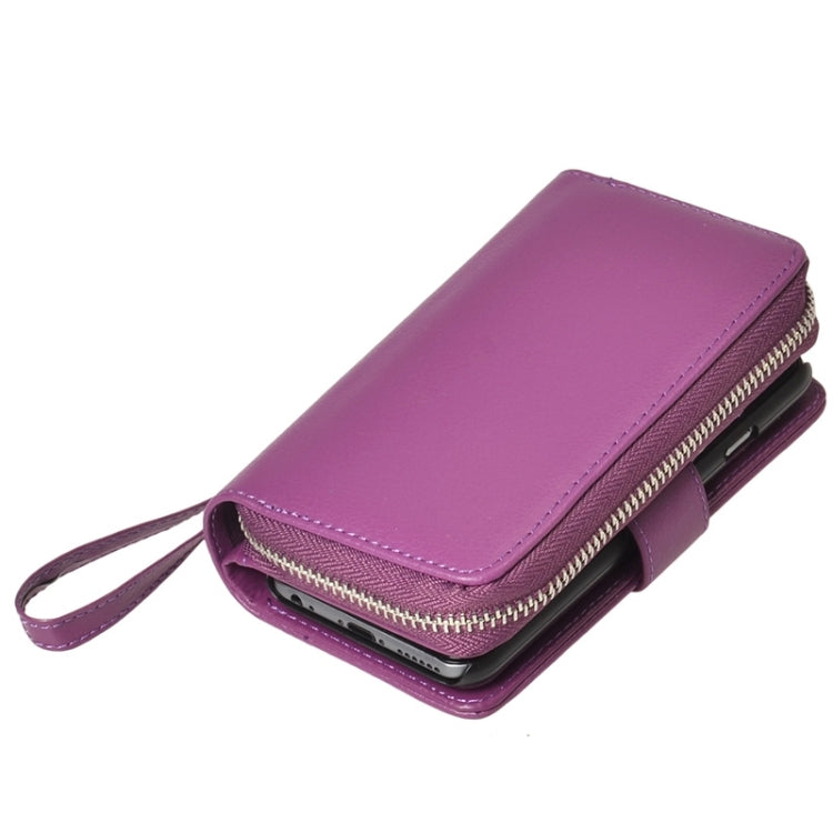 2 in 1 Separable Zipper Wallet Leather Case with Lanyard for iPhone 6