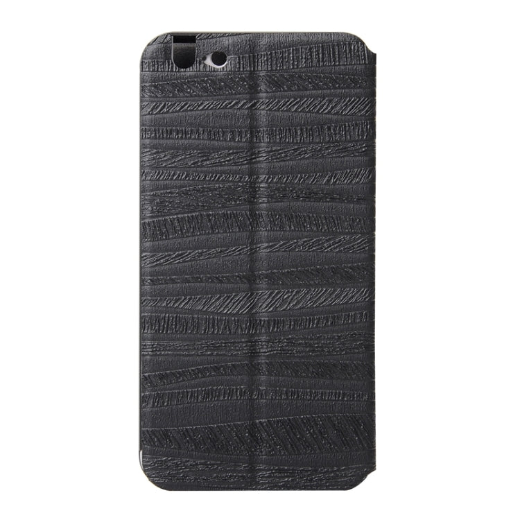 2 in 1 Metal Bumper Frame Horizontal Flip Leather Case with Caller ID Display and Holder for iPhone 6 & 6S