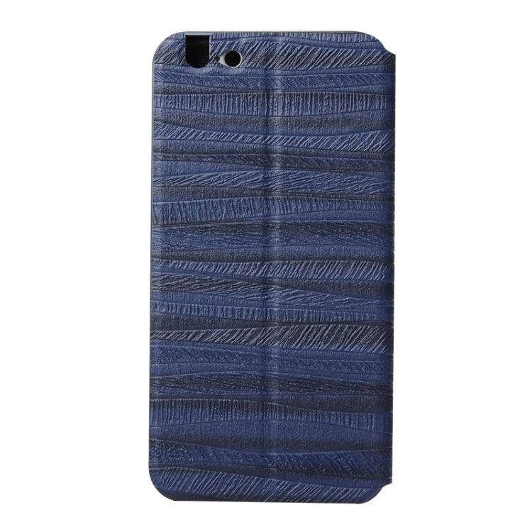 2 in 1 Metal Bumper Frame Horizontal Flip Leather Case with Caller ID Display and Holder for iPhone 6 & 6S