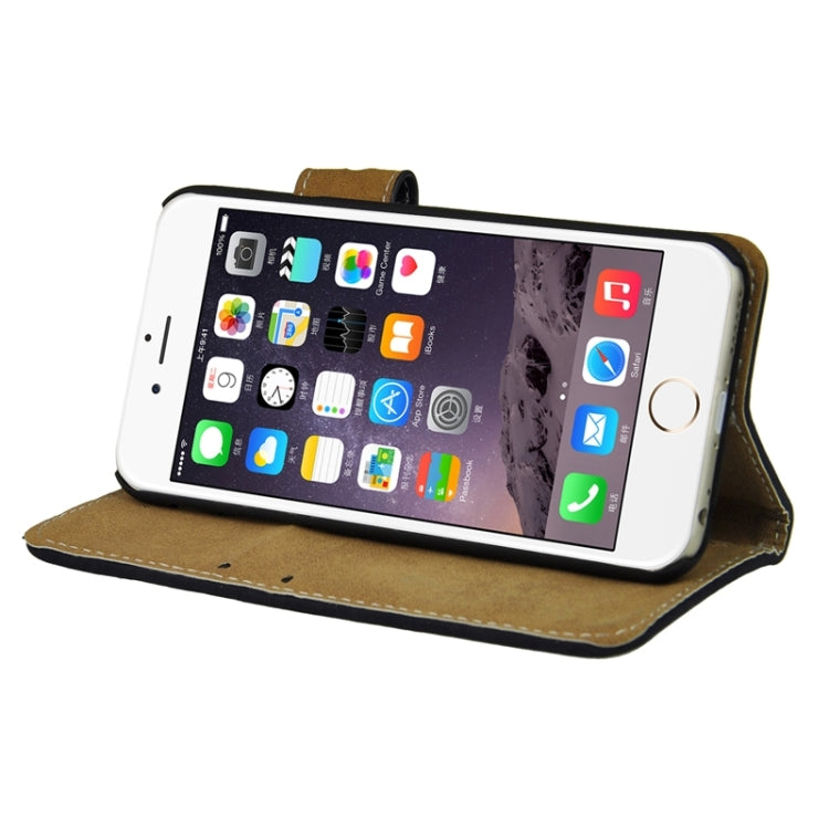 Frosted Horizontal Flip Leather Case with Holder & Card Slots & Wallet for iPhone 6 & 6S