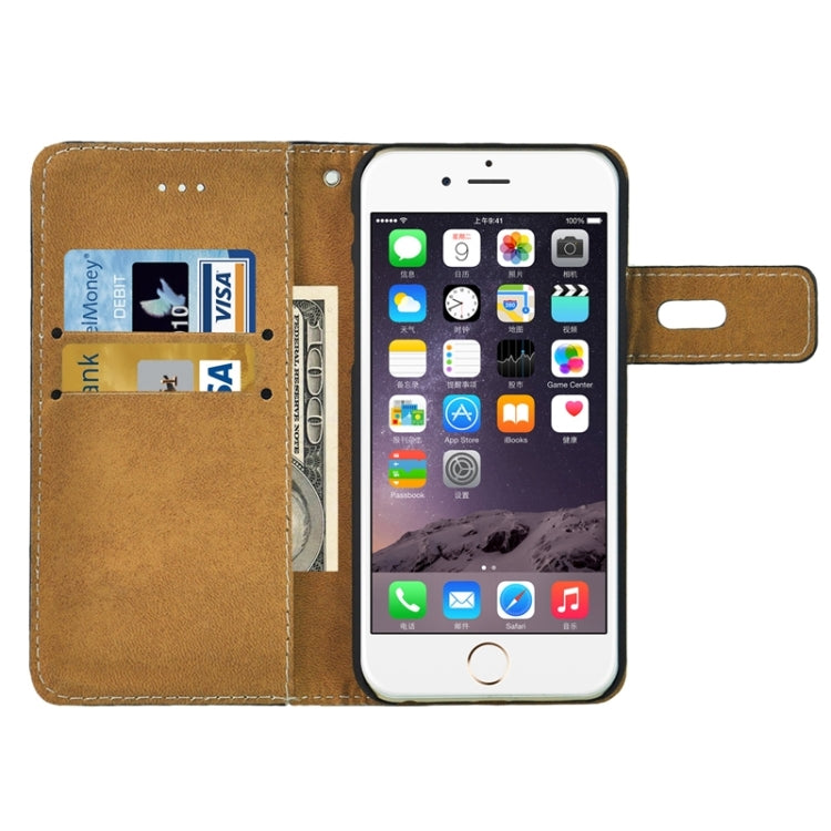 Frosted Horizontal Flip Leather Case with Holder & Card Slots & Wallet for iPhone 6 & 6S