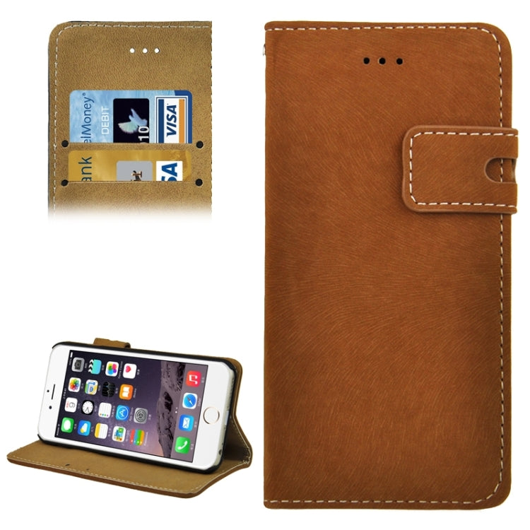 Frosted Horizontal Flip Leather Case with Holder & Card Slots & Wallet for iPhone 6 & 6S