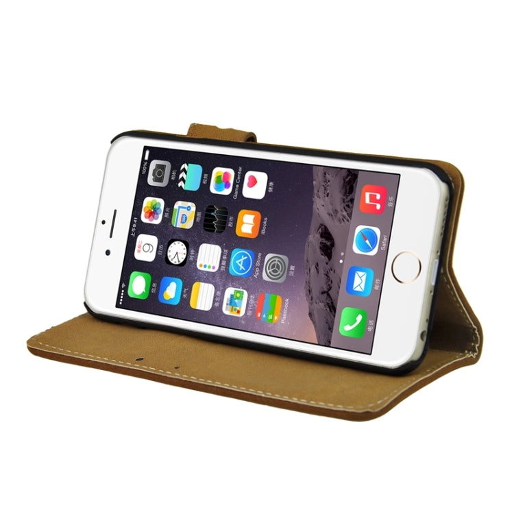 Frosted Horizontal Flip Leather Case with Holder & Card Slots & Wallet for iPhone 6 & 6S