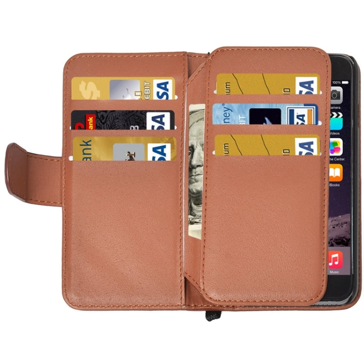Wallet Style Six Card Slots PU Leather Case with Lanyard for iPhone 6