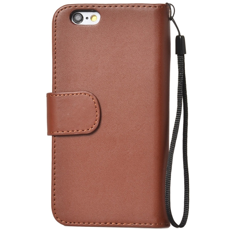 Wallet Style Six Card Slots PU Leather Case with Lanyard for iPhone 6
