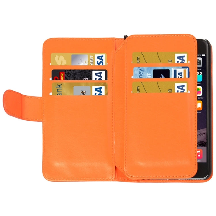 Wallet Style Six Card Slots PU Leather Case with Lanyard for iPhone 6