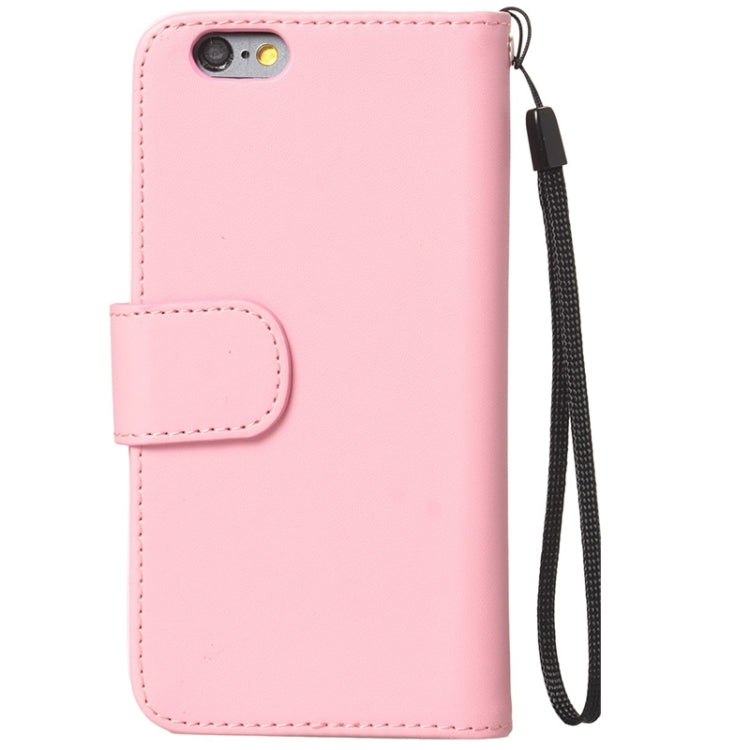 Wallet Style Six Card Slots PU Leather Case with Lanyard for iPhone 6