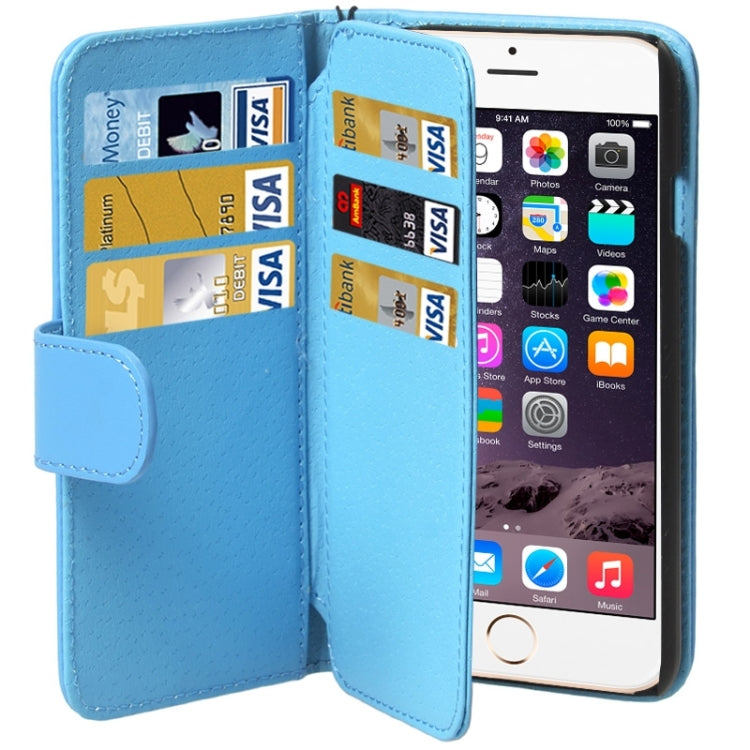 Wallet Style Six Card Slots PU Leather Case with Lanyard for iPhone 6