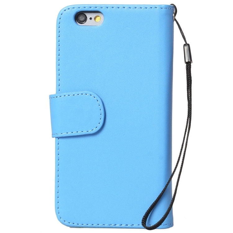 Wallet Style Six Card Slots PU Leather Case with Lanyard for iPhone 6