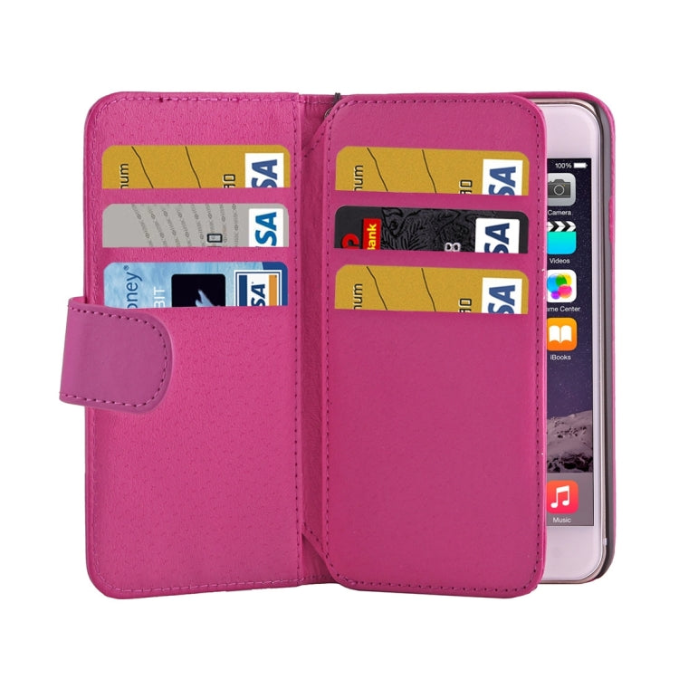 Wallet Style Six Card Slots PU Leather Case with Lanyard for iPhone 6