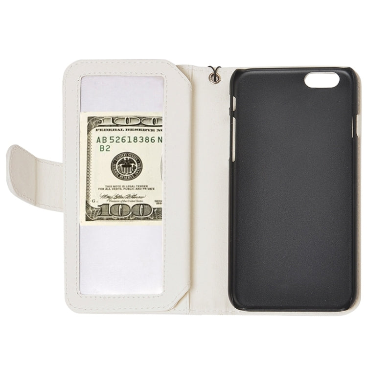 Wallet Style Six Card Slots PU Leather Case with Lanyard for iPhone 6