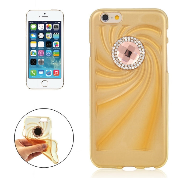 Fashionable Ultrathin Diamond Encrusted TPU Protective Case for iPhone 6