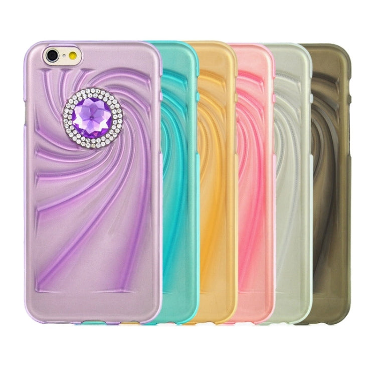 Fashionable Ultrathin Diamond Encrusted TPU Protective Case for iPhone 6