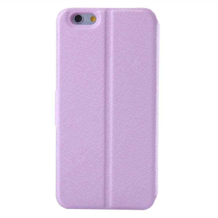 Natural Silk Texture & Stereoscopic Diamond Encrusted Rose Horizontal Flip Leather Case with Holder & Card Slot for iPhone 6