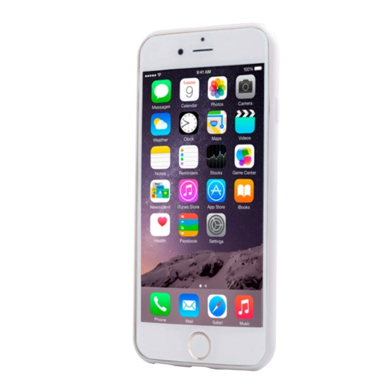 Ultra-thin Transparent Stereoscopic Diamond Encrusted Plum TPU Protective Case for iPhone 6
