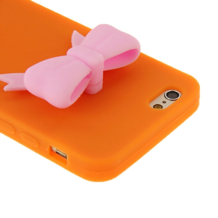 Stereoscopic Bowknot Silicone Protective Case for iPhone 6