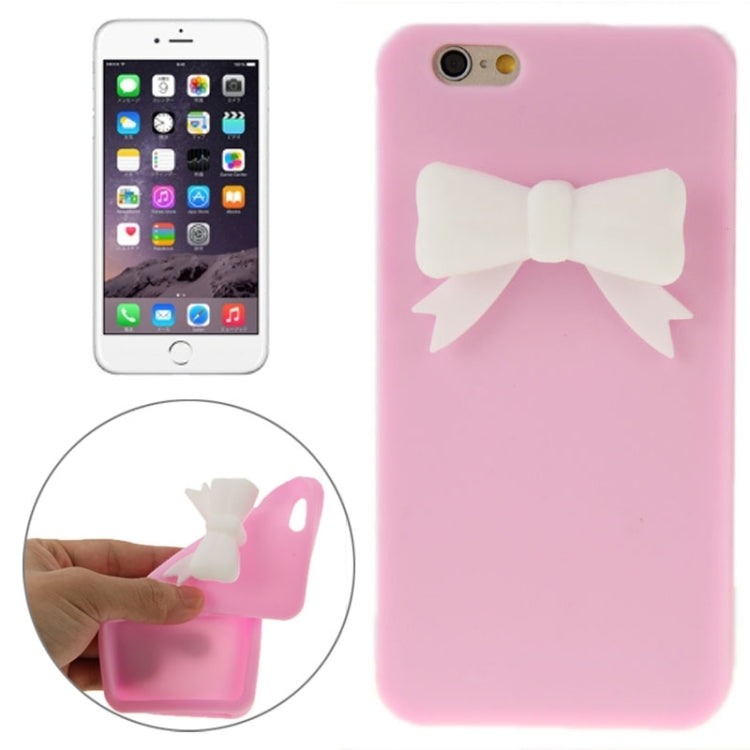 Stereoscopic Bowknot Silicone Protective Case for iPhone 6