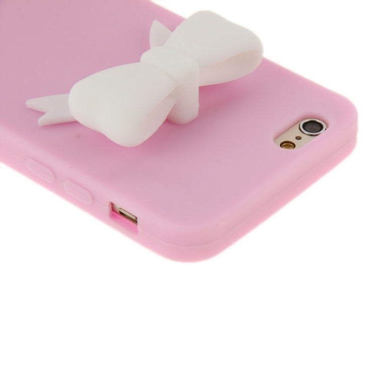 Stereoscopic Bowknot Silicone Protective Case for iPhone 6