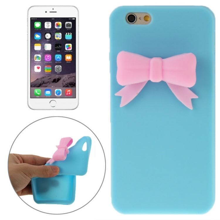 Stereoscopic Bowknot Silicone Protective Case for iPhone 6