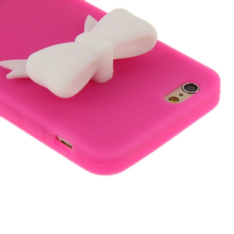 Stereoscopic Bowknot Silicone Protective Case for iPhone 6