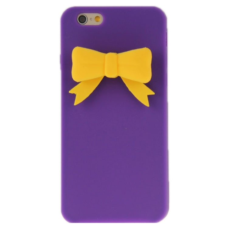 Stereoscopic Bowknot Silicone Protective Case for iPhone 6