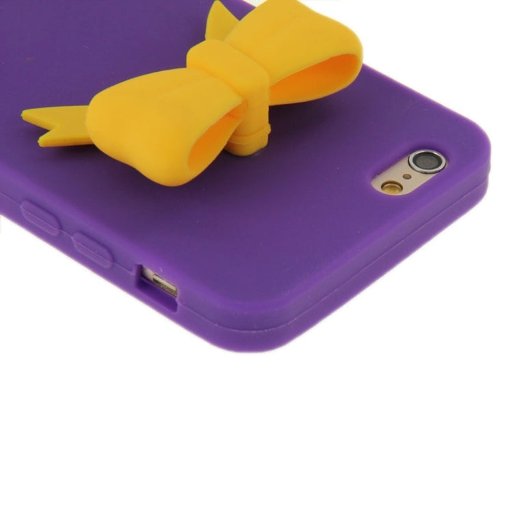 Stereoscopic Bowknot Silicone Protective Case for iPhone 6