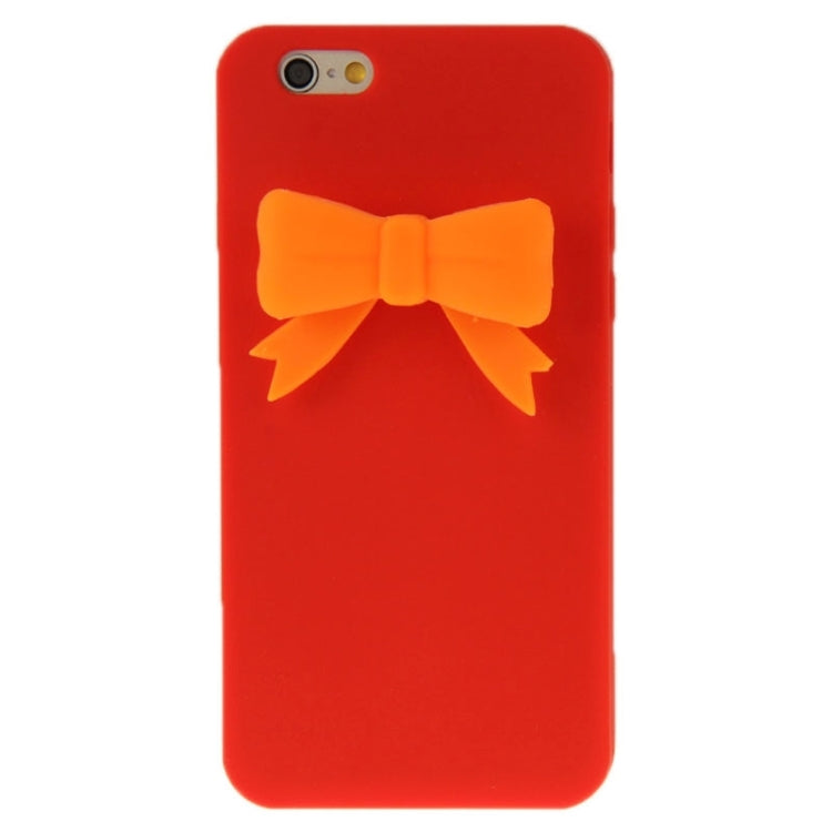 Stereoscopic Bowknot Silicone Protective Case for iPhone 6