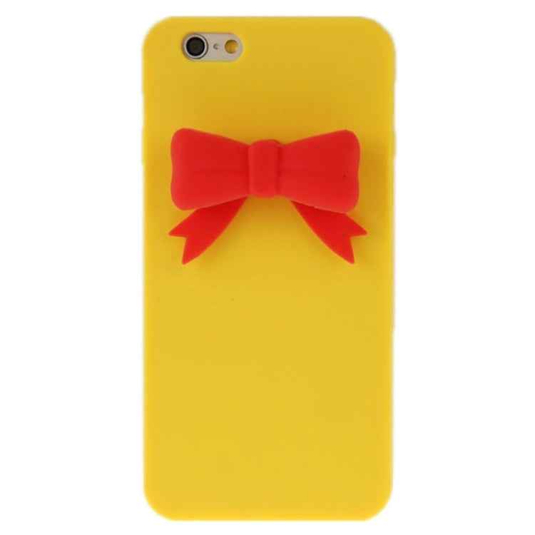 Stereoscopic Bowknot Silicone Protective Case for iPhone 6