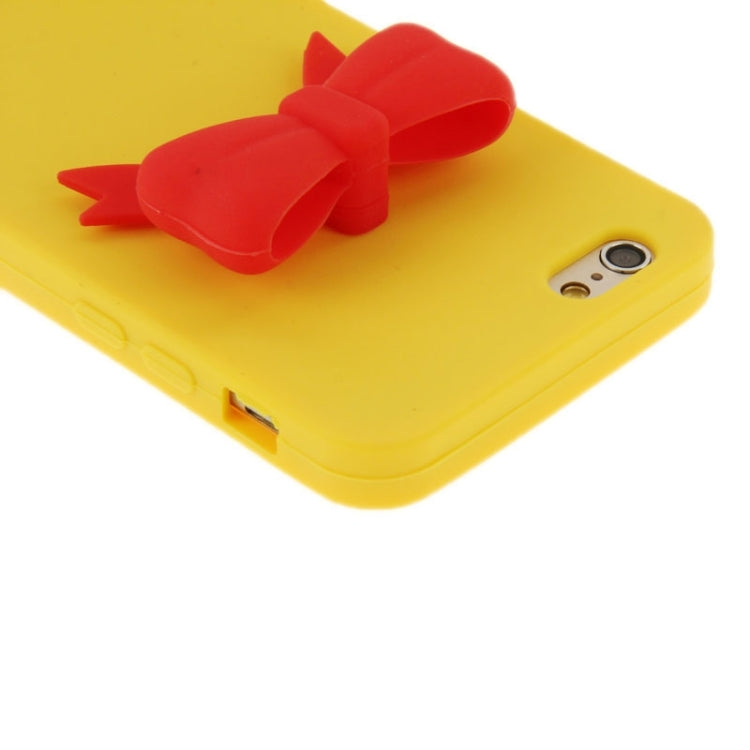 Stereoscopic Bowknot Silicone Protective Case for iPhone 6