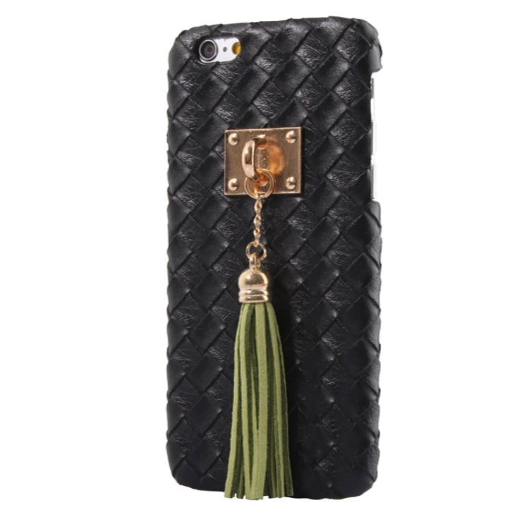 Grid Texture & Stereoscopic Pendant Plastic Case for iPhone 6 & 6S