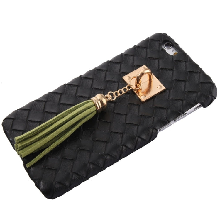 Grid Texture & Stereoscopic Pendant Plastic Case for iPhone 6 & 6S