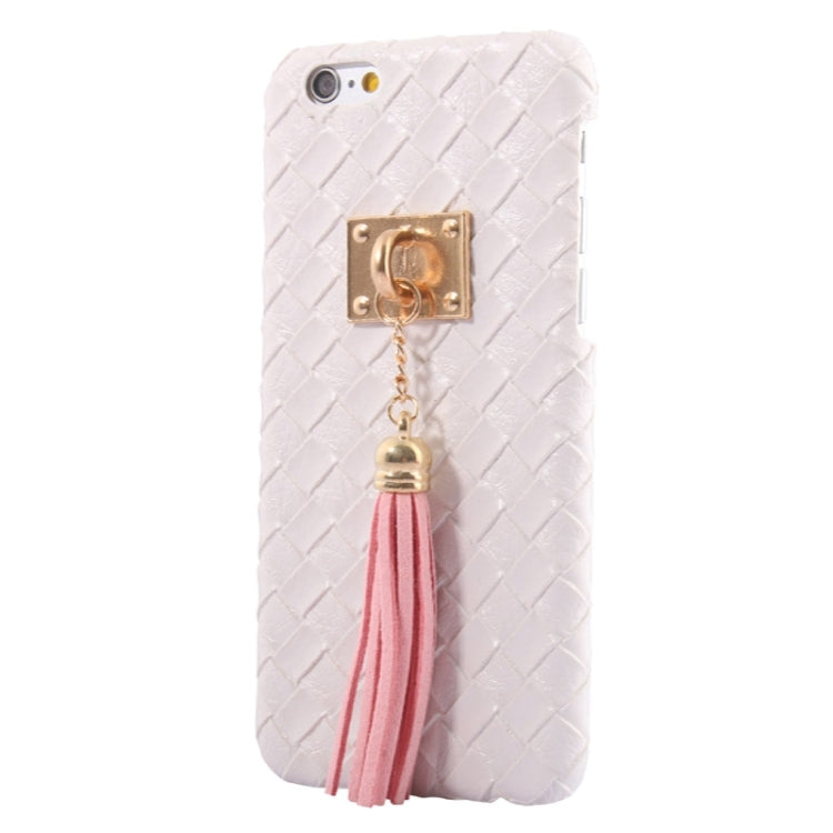 Grid Texture & Stereoscopic Pendant Plastic Case for iPhone 6 & 6S