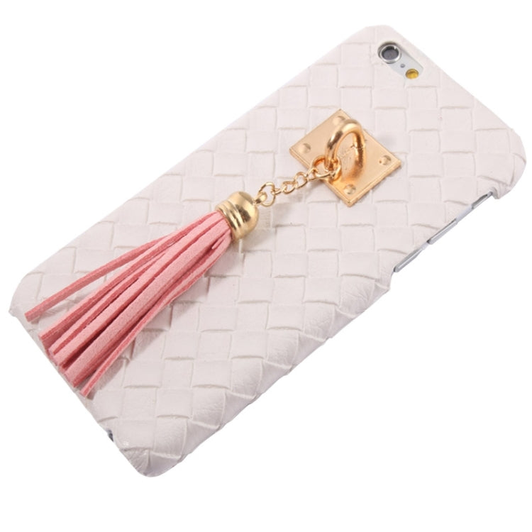 Grid Texture & Stereoscopic Pendant Plastic Case for iPhone 6 & 6S