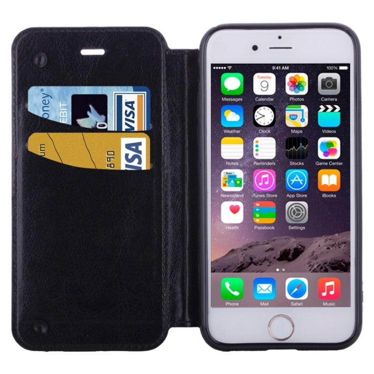 Strawberries Pattern Horizontal Flip Leather Case with Card Slots & Holder for iPhone 6 & 6S