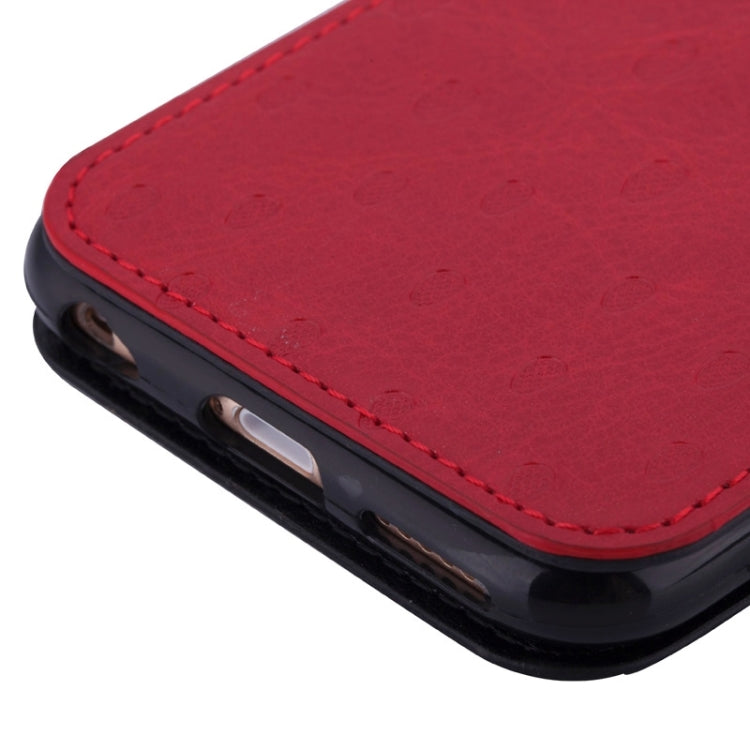 Strawberries Pattern Horizontal Flip Leather Case with Card Slots & Holder for iPhone 6 & 6S