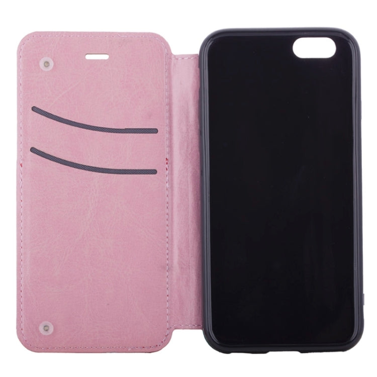 Strawberries Pattern Horizontal Flip Leather Case with Card Slots & Holder for iPhone 6 & 6S
