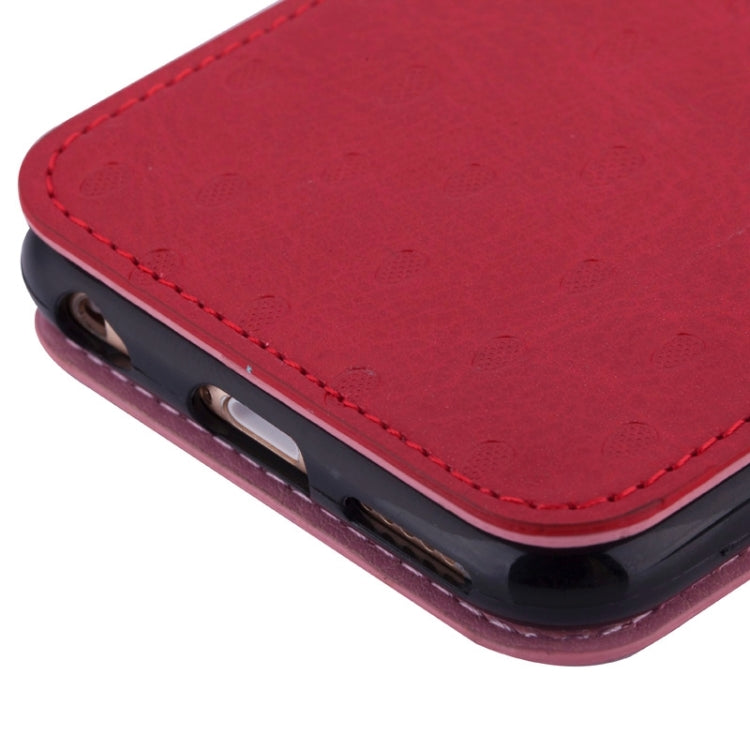 Strawberries Pattern Horizontal Flip Leather Case with Card Slots & Holder for iPhone 6 & 6S