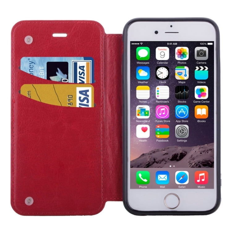 Strawberries Pattern Horizontal Flip Leather Case with Card Slots & Holder for iPhone 6 & 6S