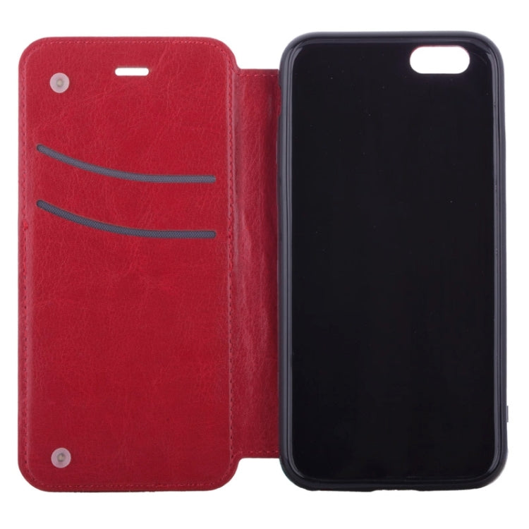 Strawberries Pattern Horizontal Flip Leather Case with Card Slots & Holder for iPhone 6 & 6S