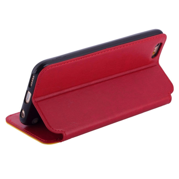 Strawberries Pattern Horizontal Flip Leather Case with Card Slots & Holder for iPhone 6 & 6S