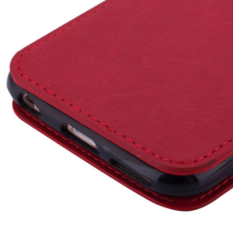 Strawberries Pattern Horizontal Flip Leather Case with Card Slots & Holder for iPhone 6 & 6S