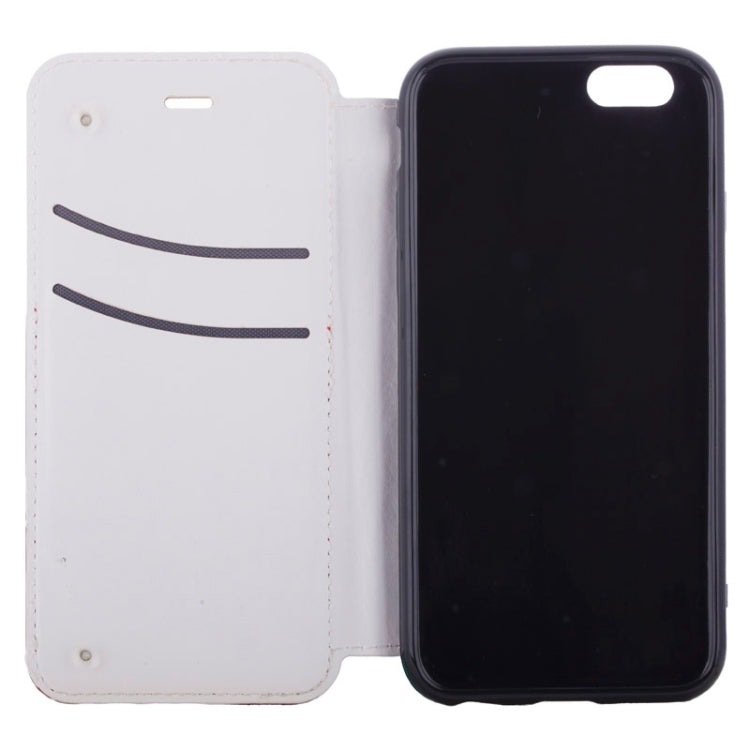 Strawberries Pattern Horizontal Flip Leather Case with Card Slots & Holder for iPhone 6 & 6S