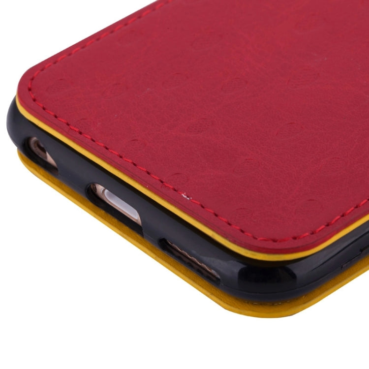 Strawberries Pattern Horizontal Flip Leather Case with Card Slots & Holder for iPhone 6 & 6S